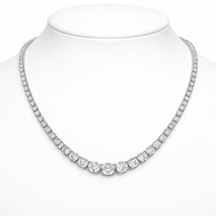 Round Brilliant Diamond Necklace
