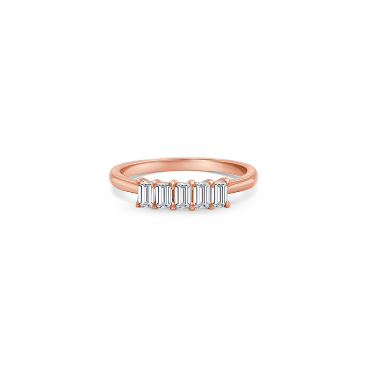 Emerald Cut Diamond Ring in Rose Gold Five Stone Diamond Ring with Emerald Cut Diamonds Rose Gold Engagement Ring with Sparkling Diamonds Exquisite Rose Gold and Diamond Anniversary Ring Timeless Elegance: 5 Stone Diamond Ring in Emerald Cut Luxurious Rose Gold Wedding Band with Five Diamonds Brilliant Emerald Cut Diamond Jewelry in Rose Gold Precious Gemstones: 5 Stone Diamond Ring in Rose Gold Stunning Five Diamond Ring in Rose Gold Setting Captivating Rose Gold Diamond Ring with Emerald Cut Stones