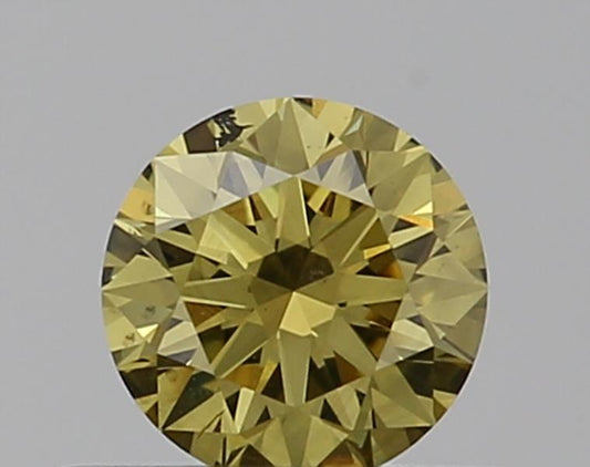 0.31-Carat Round Shape Natural Fancy Diamond