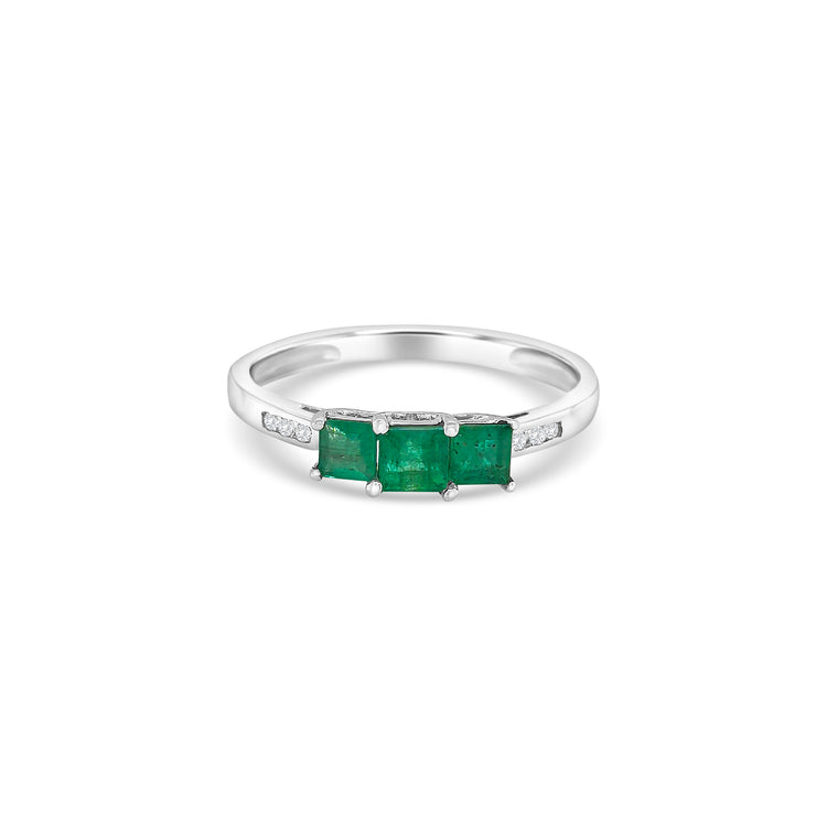 Emerald & Diamond Ring