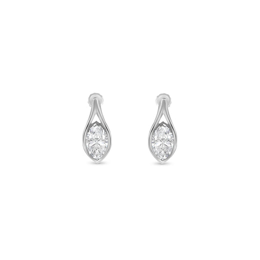 Marquise Cut Diamond Earrings