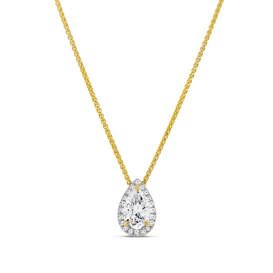 Pear Shape Diamond Pendant