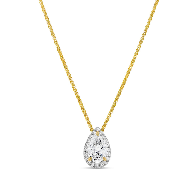 Pear Shape Diamond Pendant