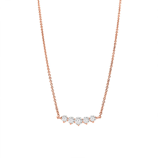 5 Stone Round Brilliant Diamond Pendant, diamond pendant, round brilliant, stone pendant, jewelry pendant, sparkling pendant