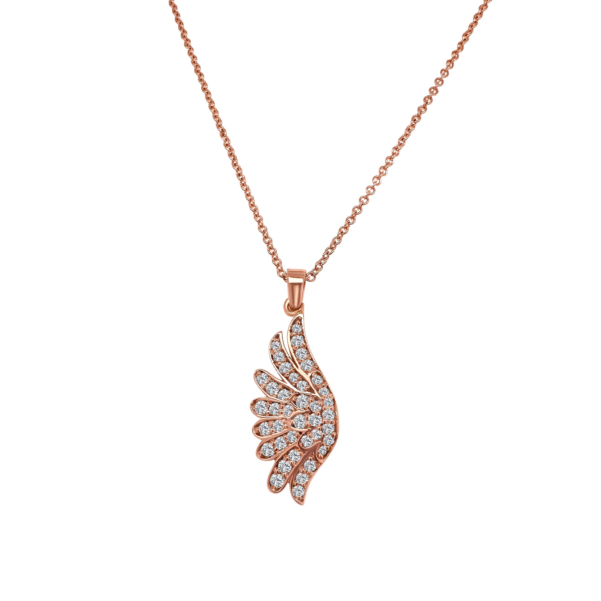 Wing-shaped, diamond pendant, jewelry accessory, elegant design, sparkling gemstones, luxury necklace, fashion statement, exquisite craftsmanship.