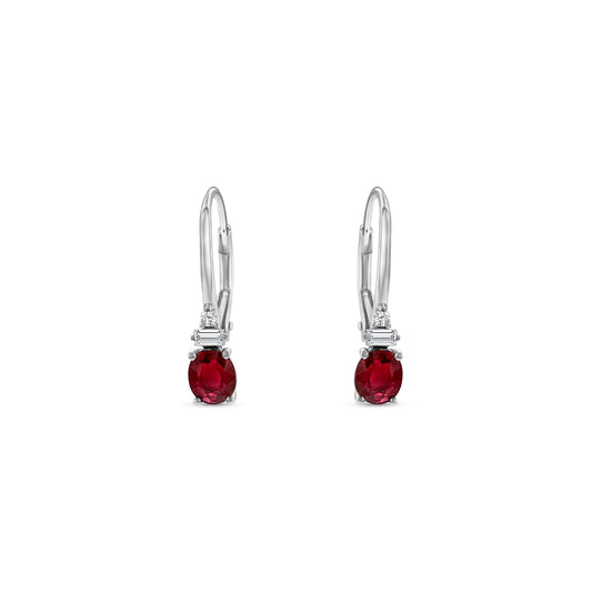 "Oval Ruby & Diamond Drop Earrings, elegant jewelry, luxury accessories, precious gemstones, statement earrings, fine jewelry, ruby earrings, diamond earrings, glamorous accessories, fashion earrings, red gemstone earrings, sophisticated design, sparkling gems, stunning earrings, exquisite craftsmanship."