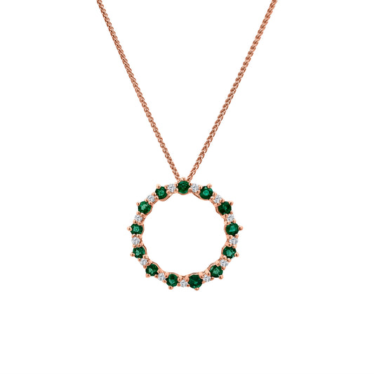 Circle of Life Pendant, Emerald Pendant, Diamond Pendant, Jewelry Pendant, Green Gem Pendant, Precious Stone Pendant, Gemstone Pendant, Elegant Pendant, Stylish Pendant, Fashion Pendant, Luxury Pendant