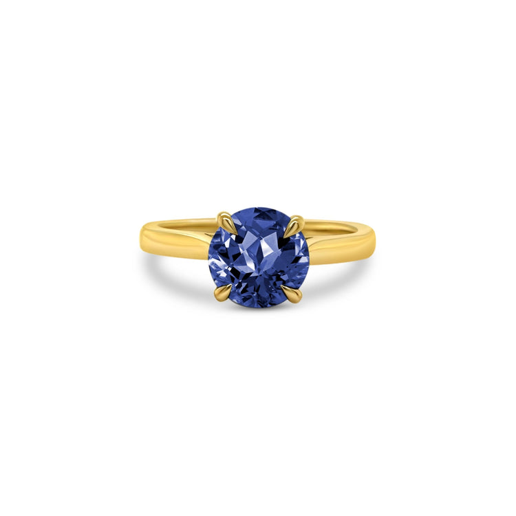Round solitaire tanzanite ring, Blue gemstone jewelry, Single stone tanzanite ring, Tanzanite engagement ring, Gemstone solitaire ring, Tanzanite round cut ring.Round solitaire tanzanite ring, Blue gemstone jewelry, Single stone tanzanite ring, Tanzanite engagement ring, Gemstone solitaire ring, Tanzanite round cut ring.