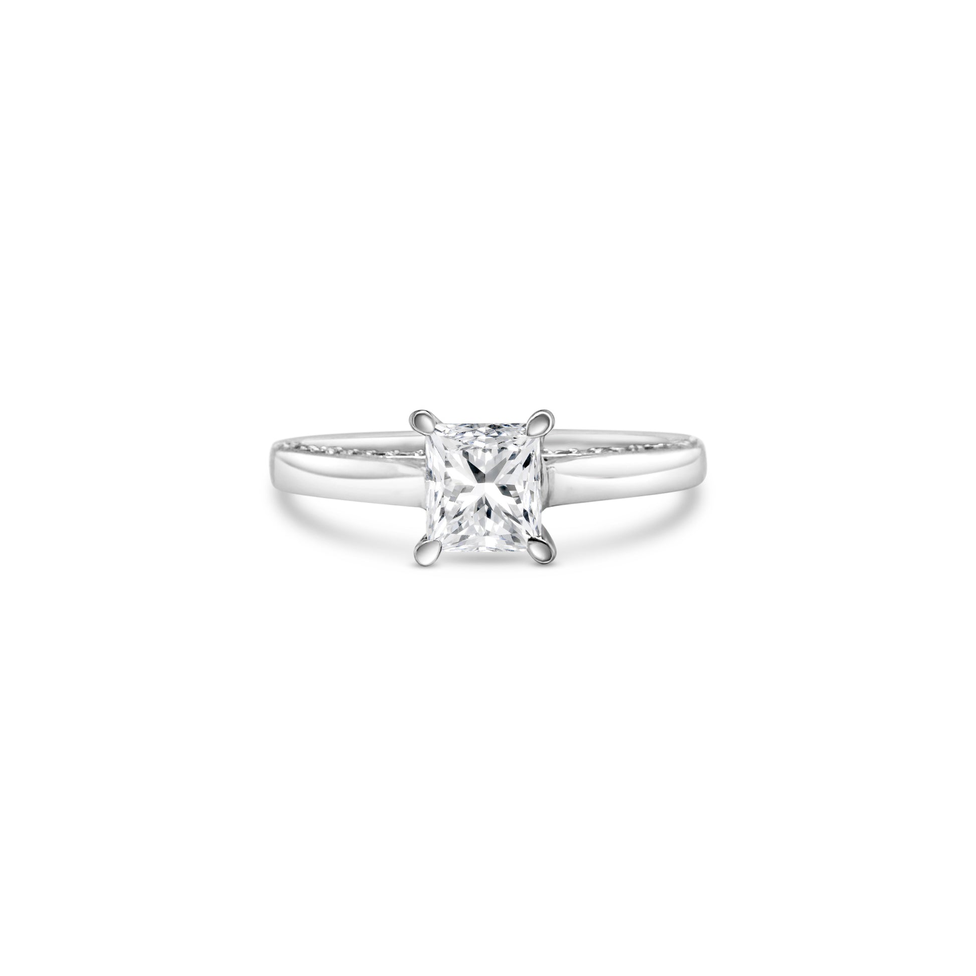 "A stunning cushion-cut diamond ring," "a luxurious solitaire engagement ring," "a sparkling diamond ring for special occasions," "an elegant cushion-cut solitaire ring," "a timeless diamond ring design," "a classic cushion-cut diamond engagement ring."