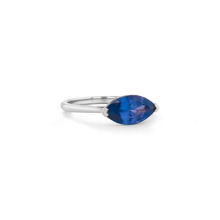 Marquise Cut Tanzanite Ring, Solitaire Tanzanite Jewelry, Elegant Tanzanite Ring, Marquise Cut Gemstone Ring, Tanzanite Engagement Ring, Tanzanite Solitaire Ring, Sterling Silver Tanzanite Ring, Tanzanite Anniversary Ring, Classic Tanzanite Ring, Tanzanite Statement Ring
