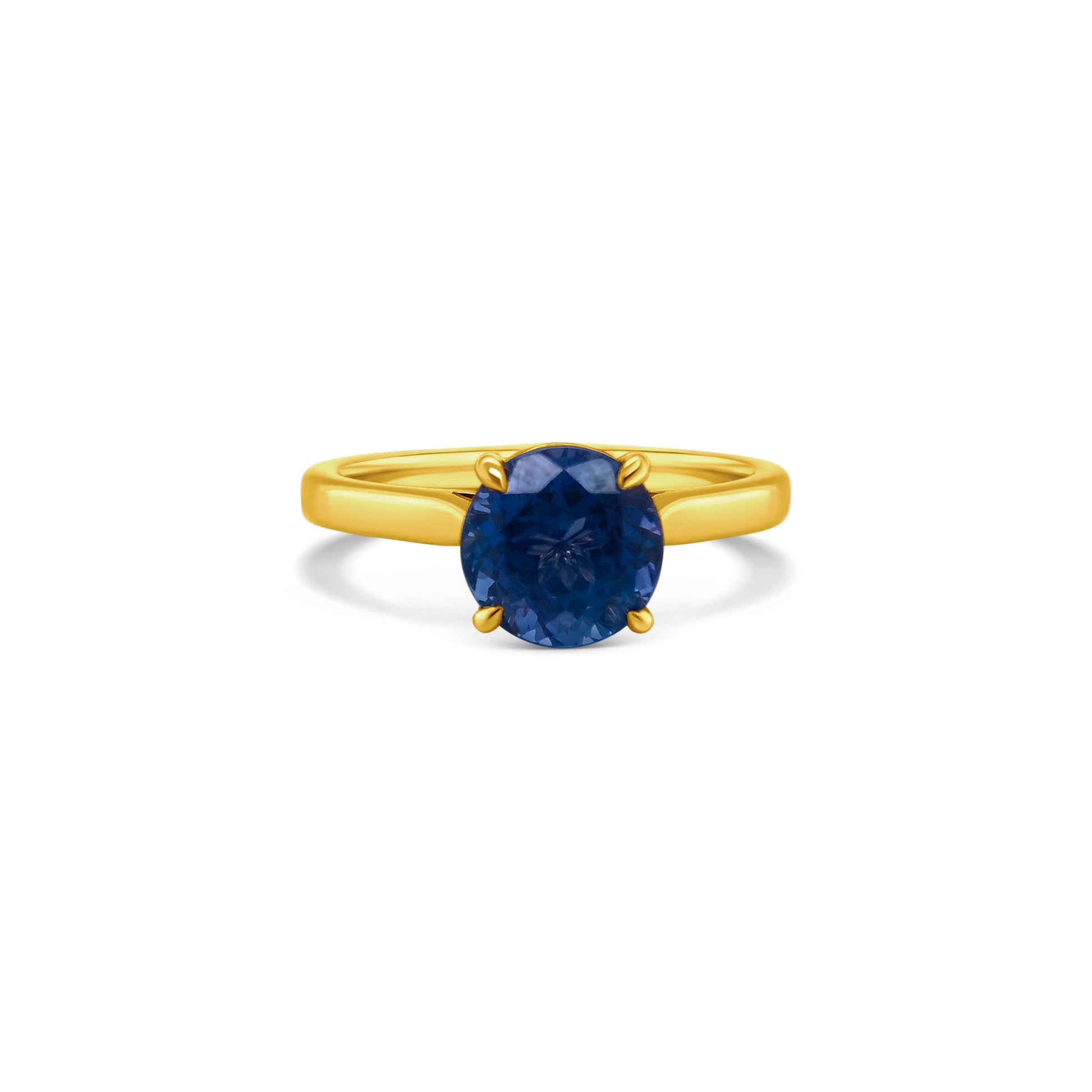 A, stunning, round, solitaire, tanzanite, ring, featuring, a, beautiful, violet-blue, gemstone, set, in, lustrous, sterling, silver, , Perfect, for, adding, a, touch, of, elegance, to, any, ensemble, , Ideal, for, everyday, wear, or, special, occasions, , Exquisite, craftsmanship, meets, timeless, beauty, in, this, captivating, piece, of, jewelry.