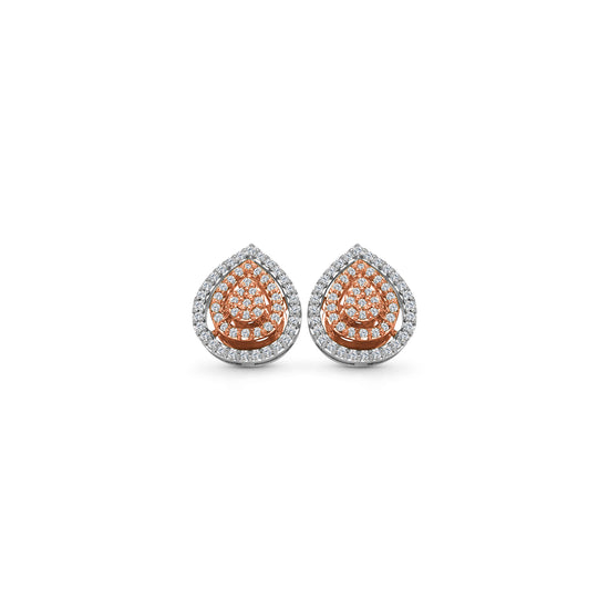 Tear drop halo diamond stud earrings, tear drop earrings, halo earrings, diamond stud earrings, jewelry, accessories, fashion accessories, women's jewelry, elegant earrings, glamorous earrings, luxury earrings