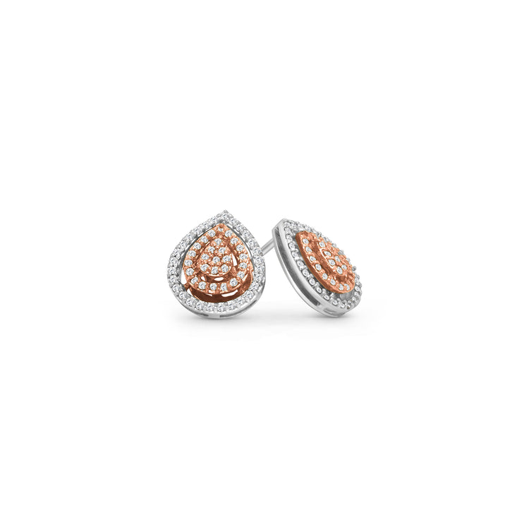 Tear drop halo diamond stud earrings, tear drop earrings, halo earrings, diamond stud earrings, jewelry, accessories, fashion accessories, women's jewelry, elegant earrings, glamorous earrings, luxury earrings