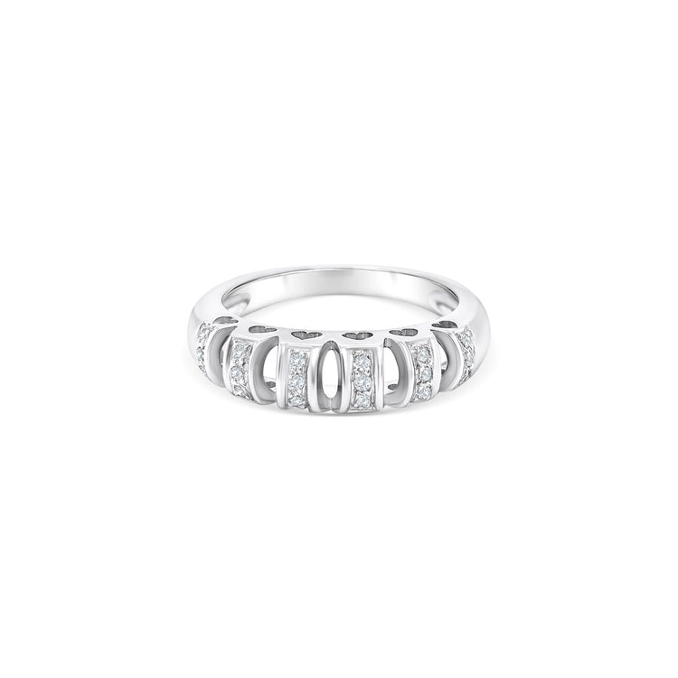 Round Brilliant Diamond Dress Ring, Elegant Diamond Ring, Sparkling Diamond Jewelry, Fine Jewelry, Luxury Diamond Accessory, Women's Diamond Ring, Engagement Ring, Bridal Jewelry, High-Quality Diamond Ring, Stylish Diamond Band