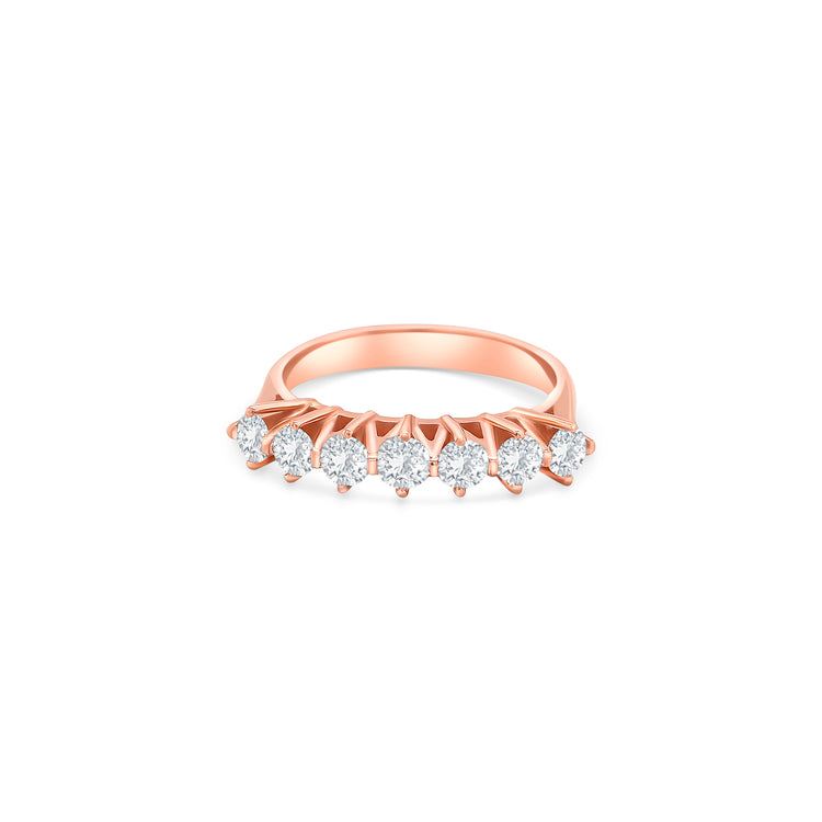 Round Brilliant Half Eternity Diamond Ring, Round Cut Diamond Band, Half Eternity Ring, Brilliant Diamond Band, Diamond Wedding Band, Round Diamond Anniversary Ring, Elegant Diamond Half Band, Classic Eternity Ring, Women's Diamond Ring, Fine Jewelry Ring.