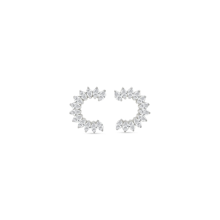 Marquise Cut Diamond Dangle Earrings