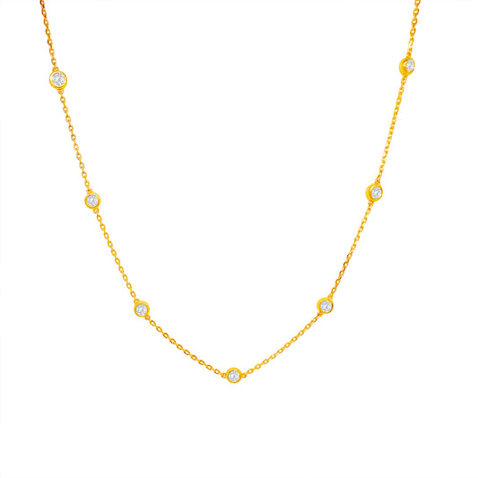 Round Brilliant Diamond Necklace