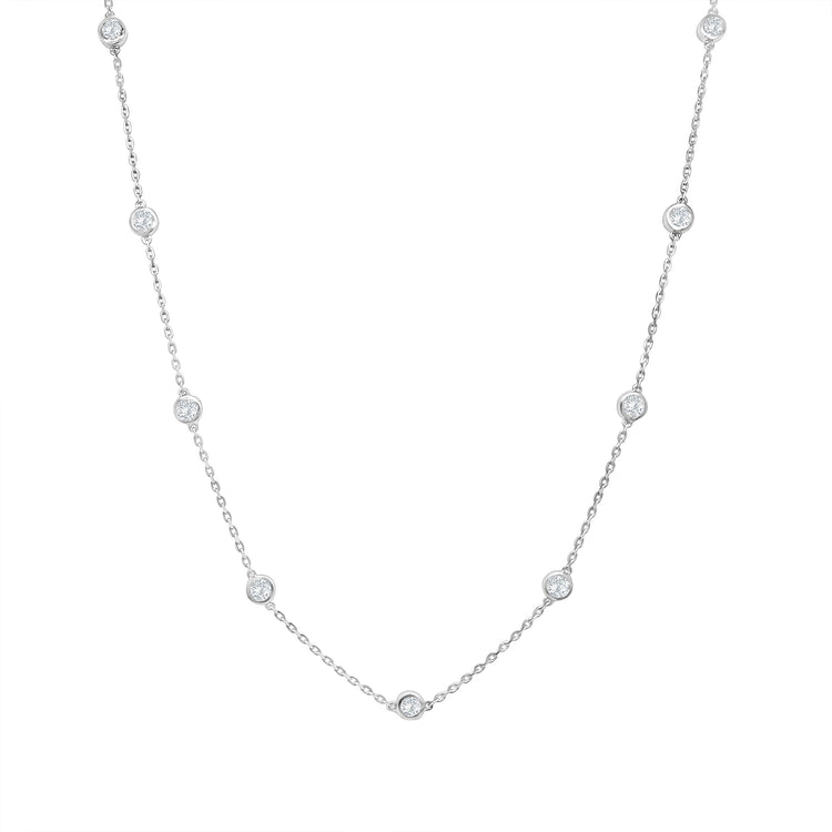 Round Brilliant Diamond Necklace
