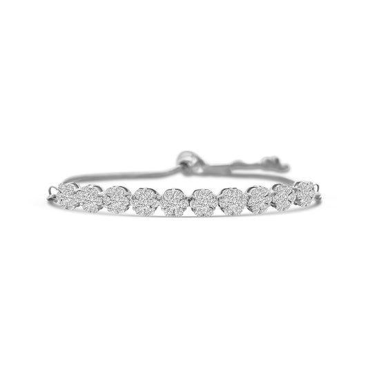 Round Brilliant Cut Diamond Bracelet
