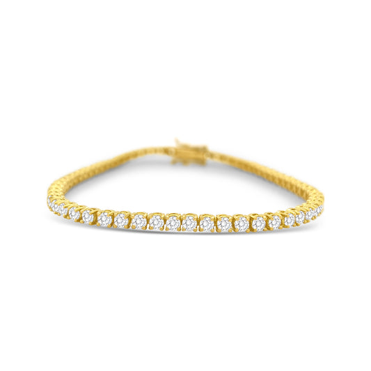 Round Brilliant Cut Diamond Bracelet