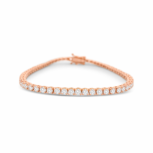 Round Brilliant Cut Diamond Bracelet