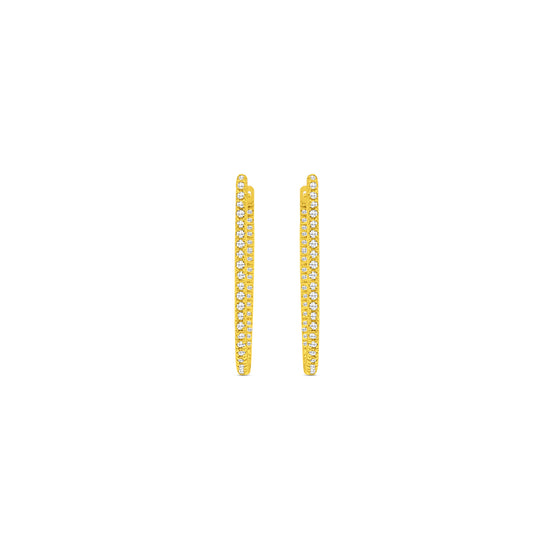 Elegant round brilliant diamond hoop earrings in white gold, Close-up of sparkling round brilliant diamond hoops, Luxury hoop earrings with round brilliant cut diamonds, Women's round brilliant diamond hoop earrings, Fine jewelry diamond hoops with round brilliant stones, Handcrafted round brilliant diamond hoop earrings