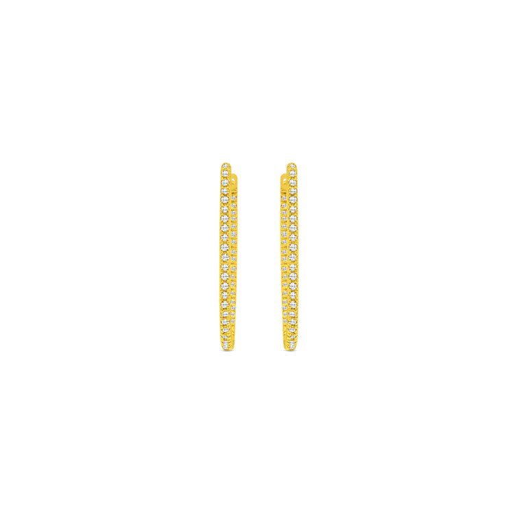 Elegant round brilliant diamond hoop earrings in white gold, Close-up of sparkling round brilliant diamond hoops, Luxury hoop earrings with round brilliant cut diamonds, Women's round brilliant diamond hoop earrings, Fine jewelry diamond hoops with round brilliant stones, Handcrafted round brilliant diamond hoop earrings