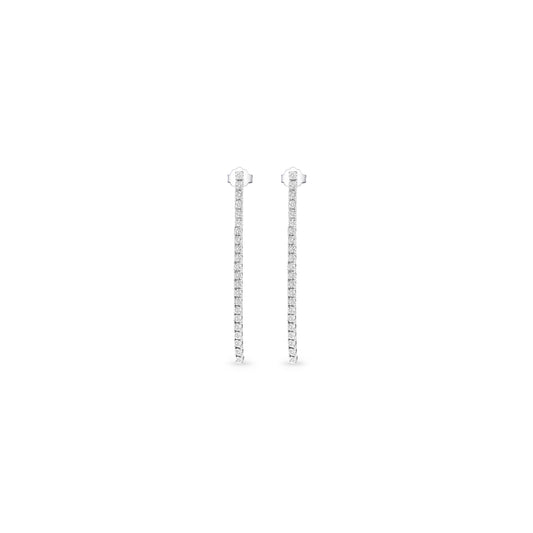 Round Brilliant Diamond Drop Earrings