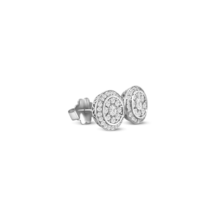 Round Brilliant Cut Diamond Earrings