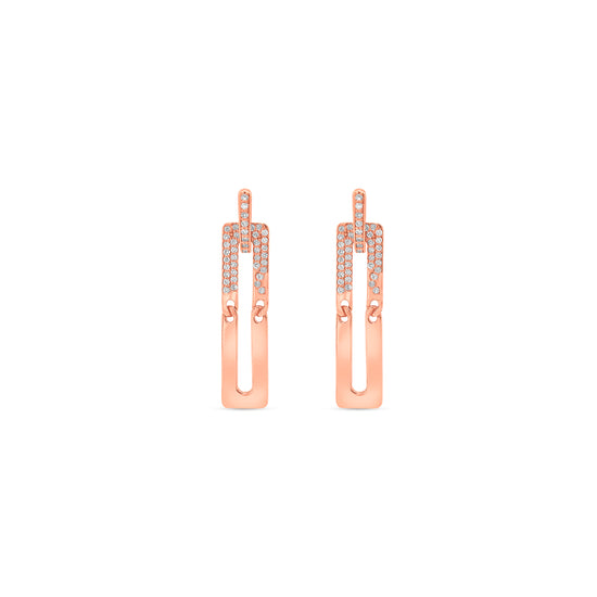 Round brilliant cut diamond drop earrings with sparkling clarity and elegant design