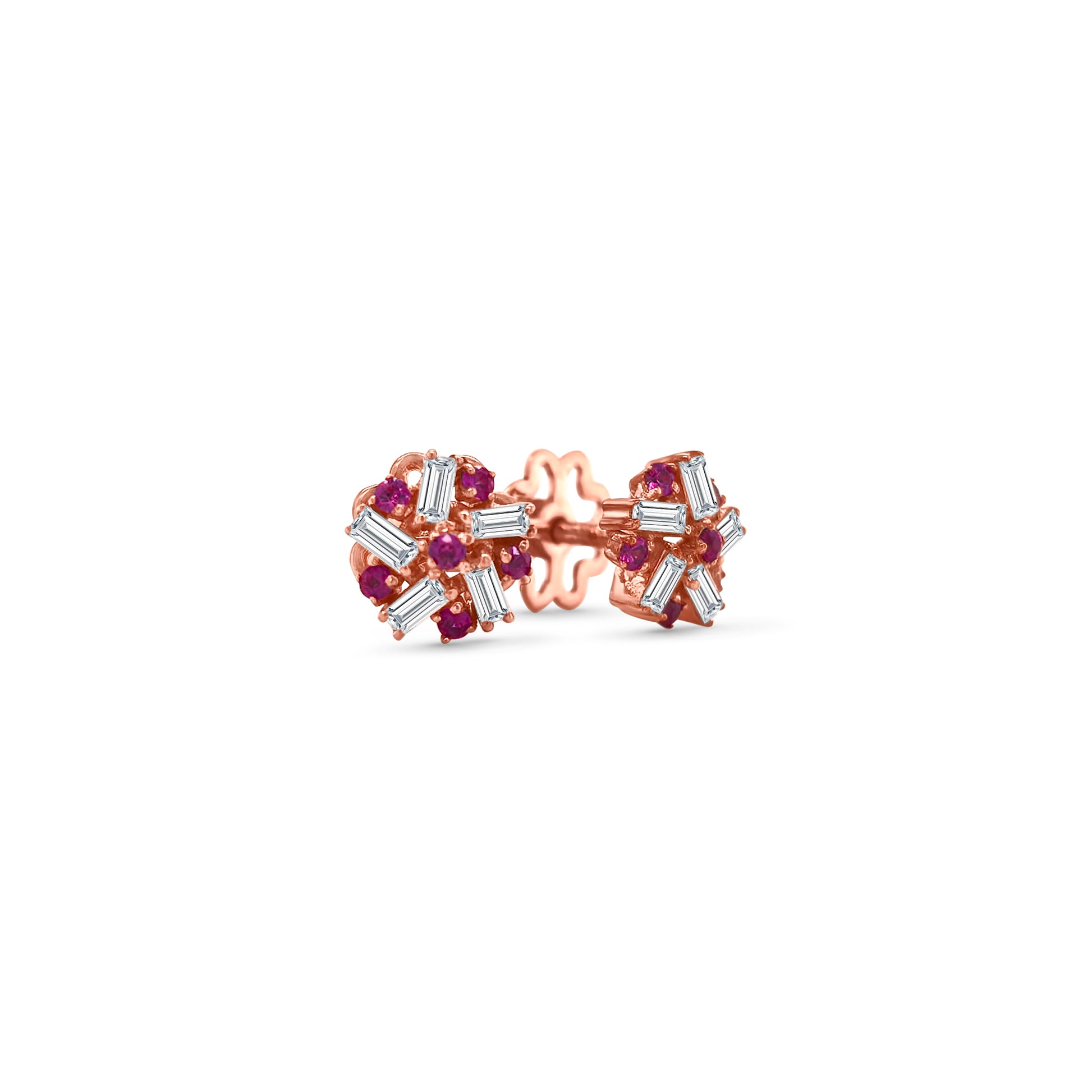 Ruby & Diamond Stud Earrings, Ruby Earrings, Diamond Earrings, Fine Jewelry, Luxury Earrings, Fashion Earrings, Ruby Jewelry, Sparkling Stud Earrings, Statement Earrings, Elegant Jewelry, Special Occasion Earrings, Ruby and Diamond Studs, Timeless Jewelry, Handcrafted Earrings, Gemstone Stud Earrings