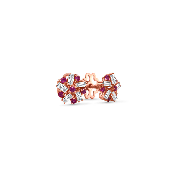 Ruby & Diamond Stud Earrings, Ruby Earrings, Diamond Earrings, Fine Jewelry, Luxury Earrings, Fashion Earrings, Ruby Jewelry, Sparkling Stud Earrings, Statement Earrings, Elegant Jewelry, Special Occasion Earrings, Ruby and Diamond Studs, Timeless Jewelry, Handcrafted Earrings, Gemstone Stud Earrings