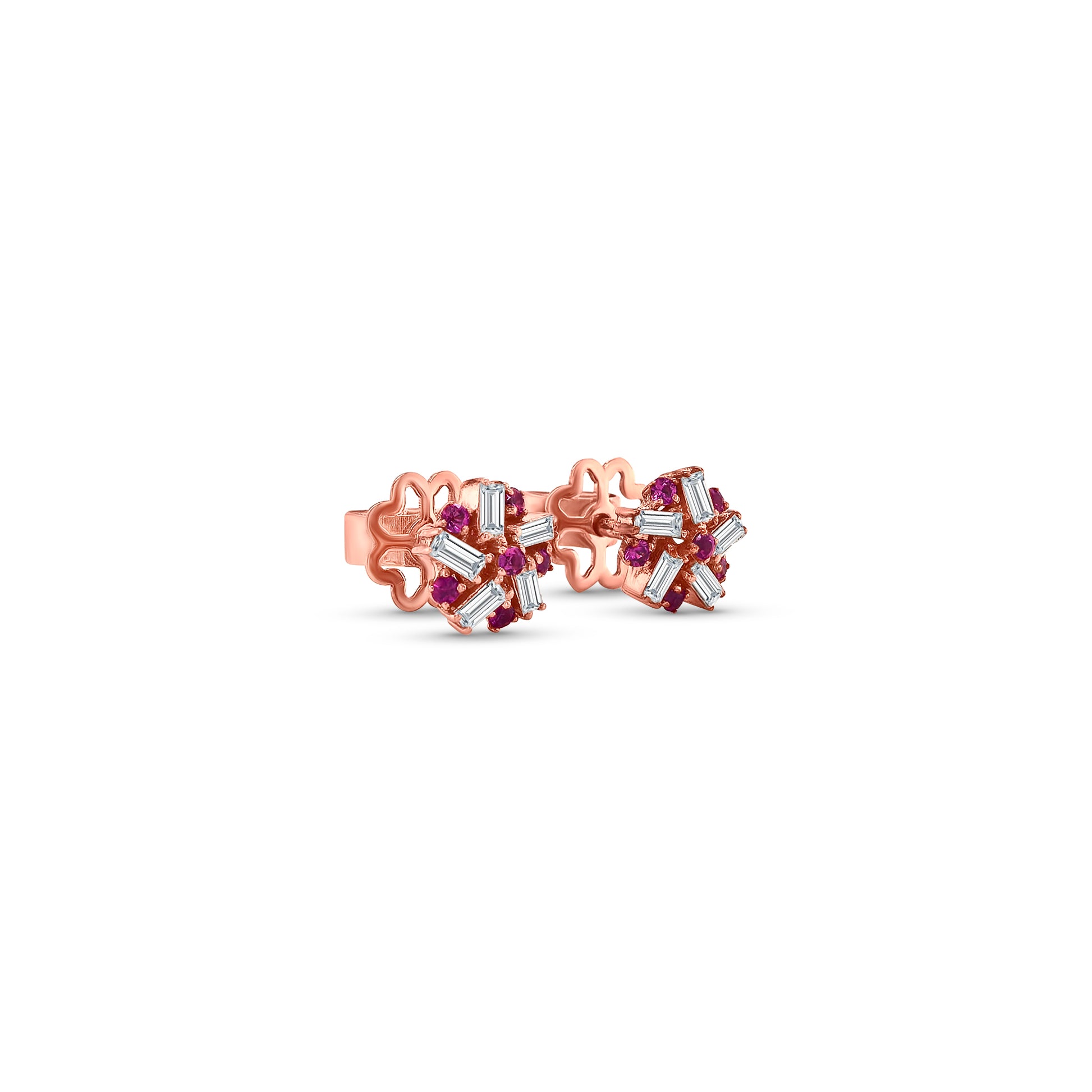 Ruby & Diamond Stud Earrings, Ruby Earrings, Diamond Earrings, Fine Jewelry, Luxury Earrings, Fashion Earrings, Ruby Jewelry, Sparkling Stud Earrings, Statement Earrings, Elegant Jewelry, Special Occasion Earrings, Ruby and Diamond Studs, Timeless Jewelry, Handcrafted Earrings, Gemstone Stud Earrings
