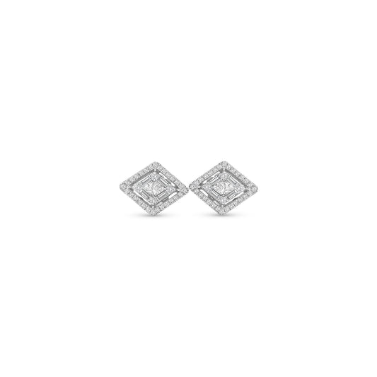 Round brilliant diamond earrings, Marquise diamond earrings, Baguette cut diamond earrings, Multi-cut diamond studs, White gold diamond studs, Luxury diamond earrings, Fine jewelry stud earrings, Designer diamond studs, Elegant diamond earrings, Sparkling diamond studs