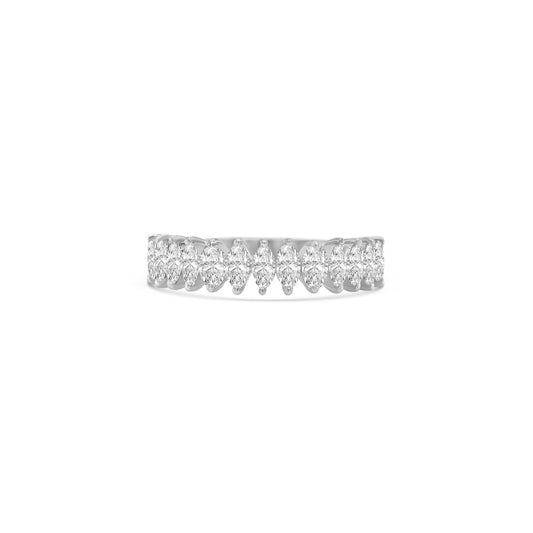 Marquise & Oval Cut Half Eternity Diamond Ring