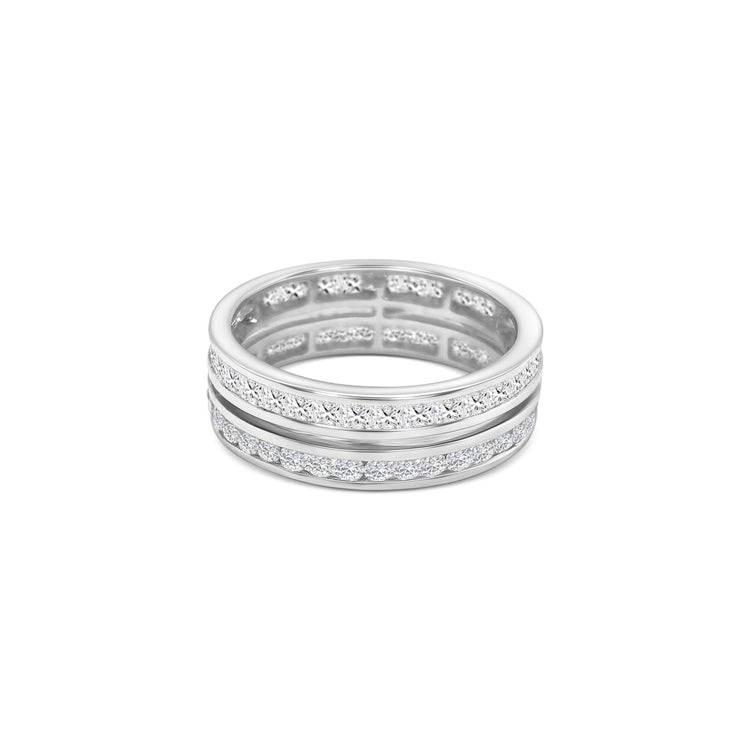 Princess Cut Round Brilliant Diamond Ring