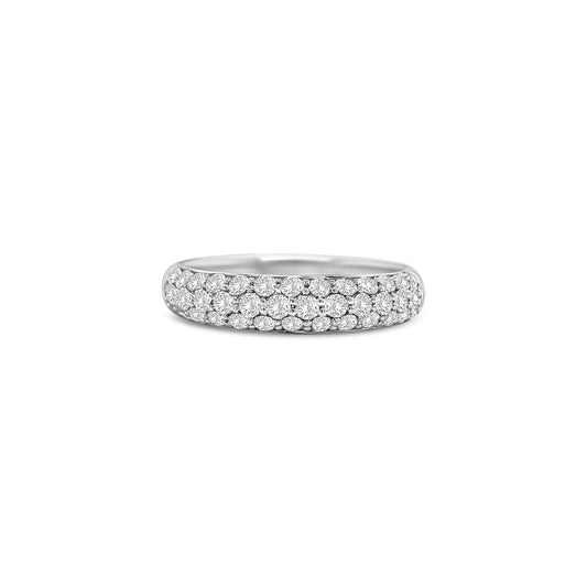 Round Brilliant Half Eternity Diamond Ring