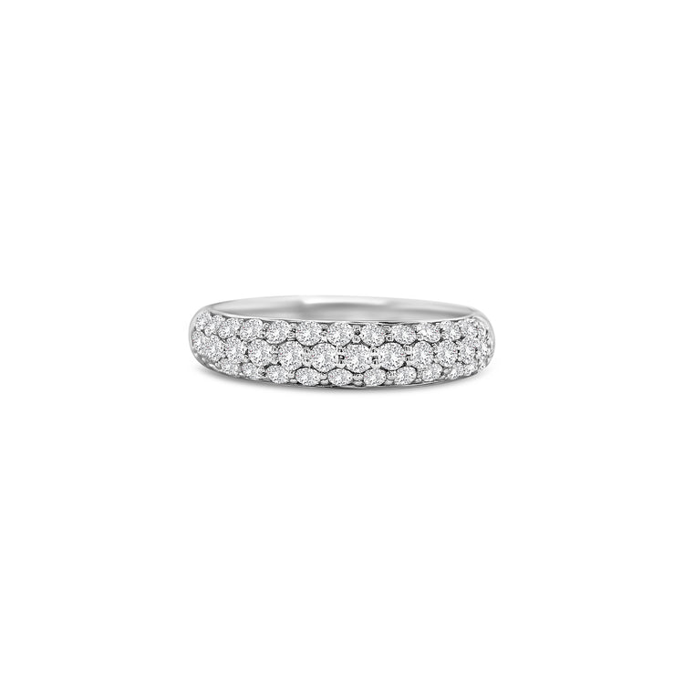 Round Brilliant Half Eternity Diamond Ring