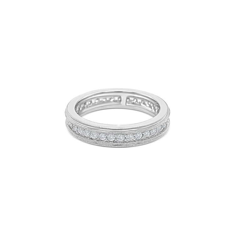 Round Brilliant Diamond Wedding Band