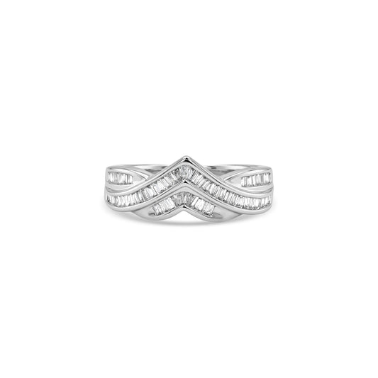 Tapered Baguette Cut Diamond Ring