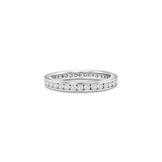 Round Brilliant Half Eternity Diamond Ring