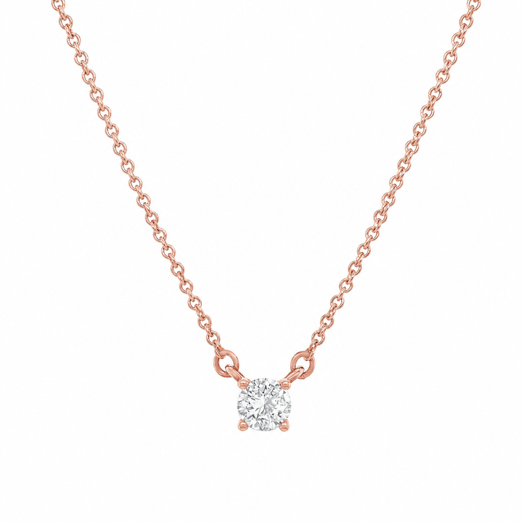 Round Brilliant Solitaire Diamond Pendant