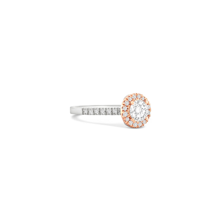 Round Brilliant Cut Halo Diamond Ring