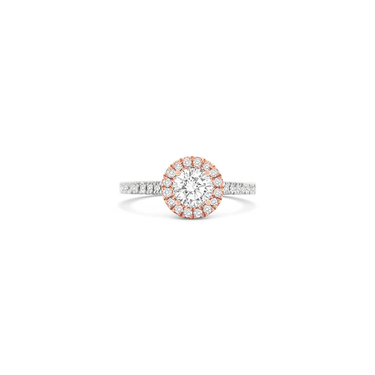 Round Brilliant Cut Halo Diamond Ring