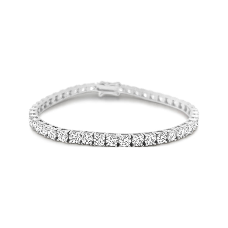 Diamond tennis bracelet, classic diamond bracelet, elegant diamond line bracelet, round brilliant cut diamond bracelet, fine jewelry tennis bracelet, luxury diamond bracelet for women, timeless diamond jewelry, designer tennis bracelet, white gold diamond bracelet, everyday diamond bracelet.