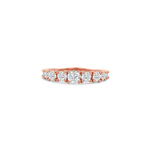 Round Brilliant Diamond Graduated Eternity Ring