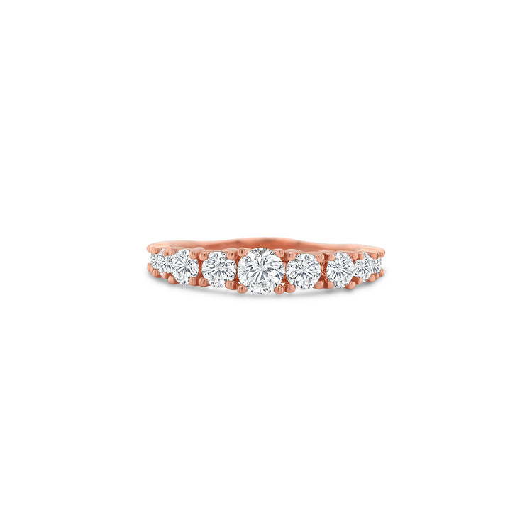 Round Brilliant Diamond Graduated Eternity Ring