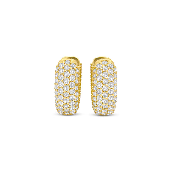 Round brilliant diamond huggy earrings, elegant diamond huggie hoops, classic diamond huggy earrings, fine jewelry diamond earrings, luxury round brilliant hoops, everyday diamond huggies, designer diamond huggy earrings, white gold diamond huggie hoops, timeless diamond earrings, round brilliant diamond jewelry.