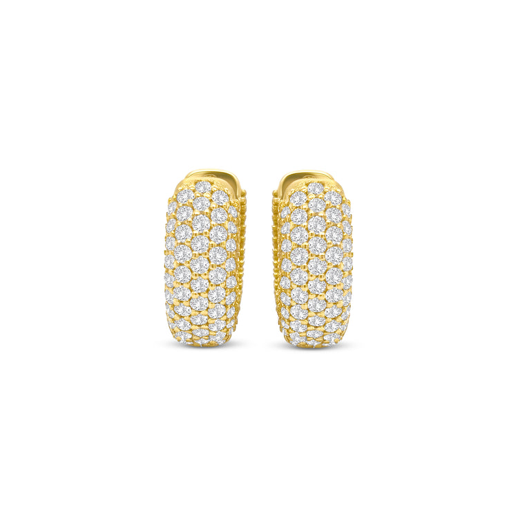 Round brilliant diamond huggy earrings, elegant diamond huggie hoops, classic diamond huggy earrings, fine jewelry diamond earrings, luxury round brilliant hoops, everyday diamond huggies, designer diamond huggy earrings, white gold diamond huggie hoops, timeless diamond earrings, round brilliant diamond jewelry.