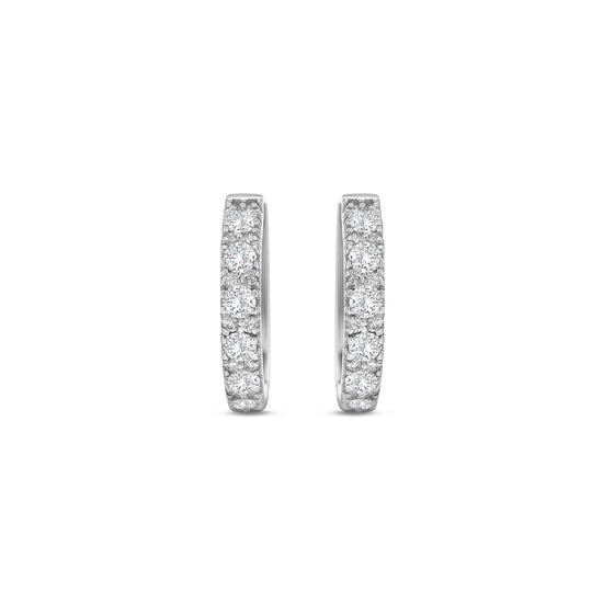 Round brilliant diamond huggy earrings, diamond huggie hoop earrings, elegant diamond huggy earrings, classic round brilliant cut earrings, fine jewelry diamond huggies, luxury diamond earrings for women, timeless diamond hoop earrings, everyday diamond huggy hoops, designer round brilliant earrings, white gold diamond huggie earrings.